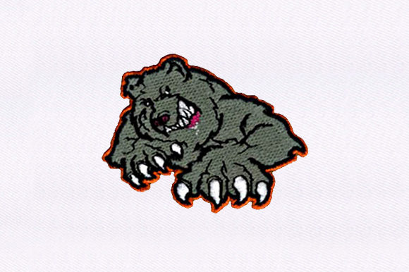 Angry Dog Embroidery Pattern