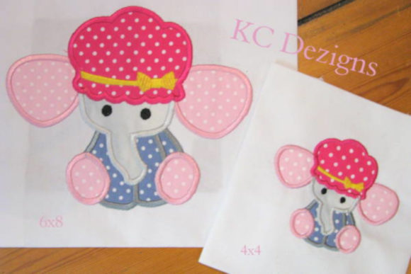 Baby Elephant with Hat: A Seasonal Appliqué Gem