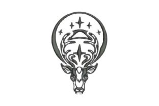 Deer in Gothic Style