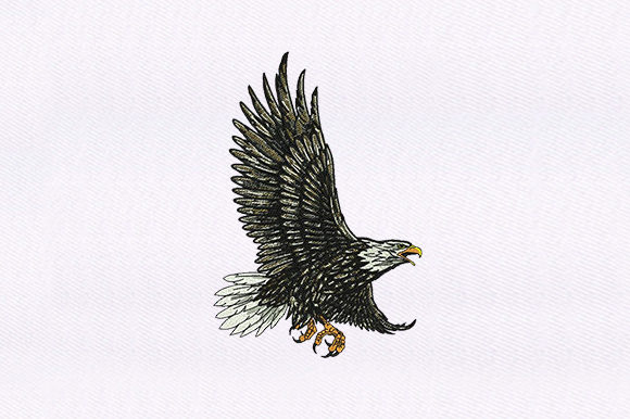 Feather Detailed Eagle Design