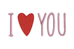 I Heart You: A Romantic Embroidery Design for Meaningful Gifts