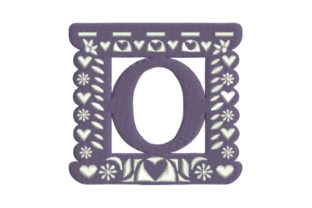 Papel Picado Alphabet O