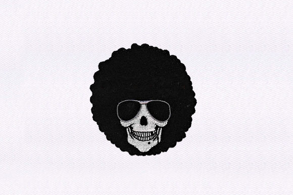 Shades Wearing Skull: A Thoughtful Embroidery Design for Meaningful Gifts