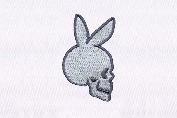 Skull with Bunny Ears: A Smart Embroidery Choice for Small Business Brands