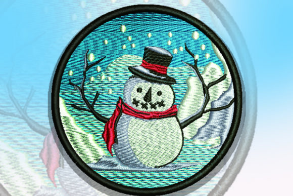 Snowman Patch: A Festive, Functional Embroidery Design