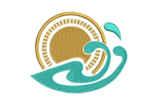Sun and Waves: A Craft Fair-Ready Beach Embroidery Design